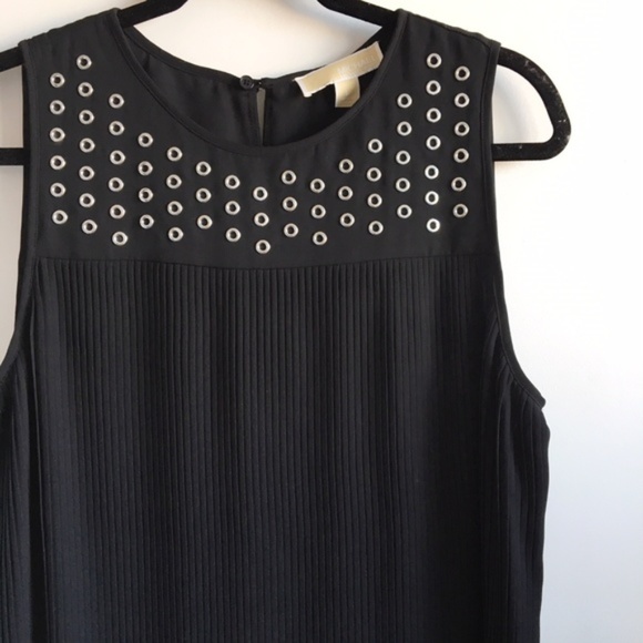 MICHAEL Michael Kors Tops - MICHAEL Michael Kors Black Grommet Tank Top